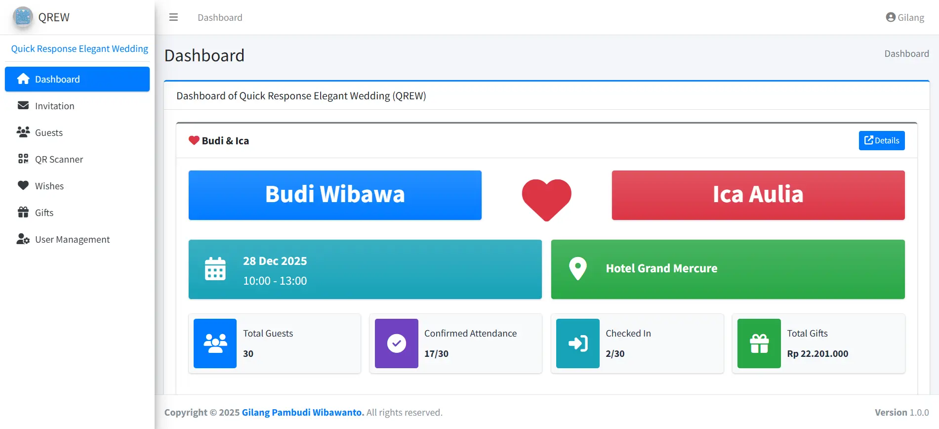 Quick Response Elegant Wedding